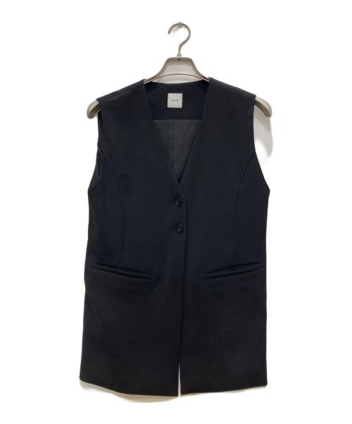 Spick and Span（スピックアンドスパン）Spick and Span (スピックアンドスパン) PEカルゼVカラージレ ブラック サイズ:freeの古着・服飾アイテム