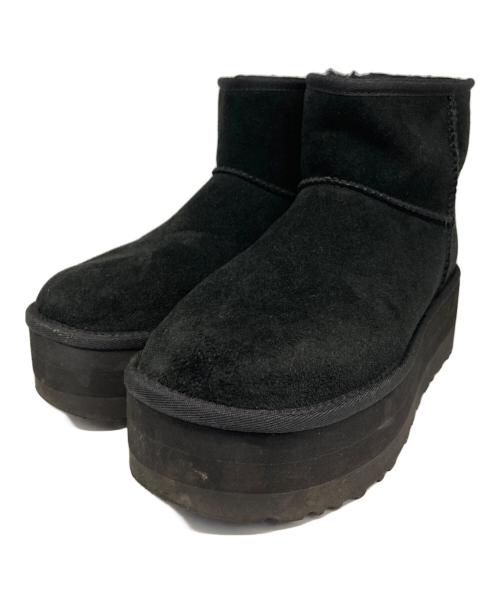 UGG（アグ）UGG (アグ) Classic Mini Platform/クラシック ミニ プラットフォーム ブラック サイズ:24cmの古着・服飾アイテム