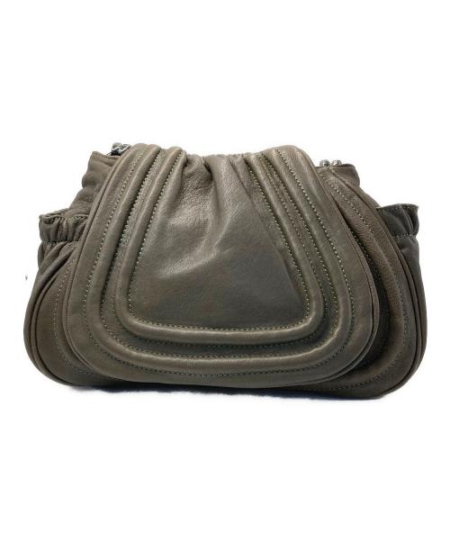 Diagram GRACE CONTINENTAL（ダイアグラム グレースコンチネンタル）Diagram GRACE CONTINENTAL (ダイアグラム グレースコンチネンタル) レザーバッグ ブラウンの古着・服飾アイテム