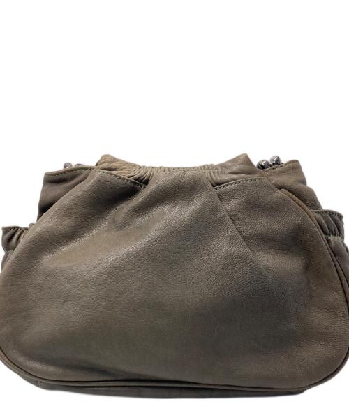 Diagram GRACE CONTINENTAL（ダイアグラム グレースコンチネンタル）Diagram GRACE CONTINENTAL (ダイアグラム グレースコンチネンタル) レザーバッグ ブラウンの古着・服飾アイテム