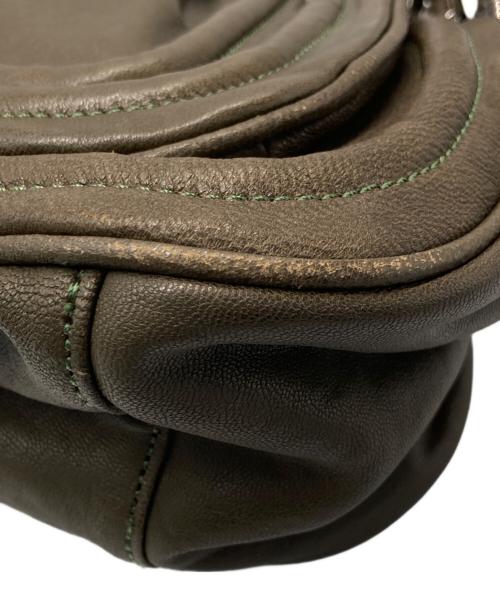 Diagram GRACE CONTINENTAL（ダイアグラム グレースコンチネンタル）Diagram GRACE CONTINENTAL (ダイアグラム グレースコンチネンタル) レザーバッグ ブラウンの古着・服飾アイテム