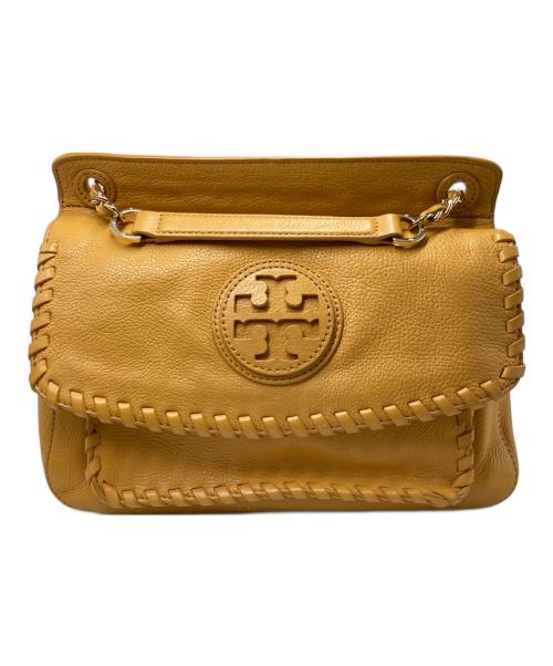 TORY BURCH（トリーバーチ）TORY BURCH (トリーバーチ) レザーチェーンショルダーバッグ イエローの古着・服飾アイテム