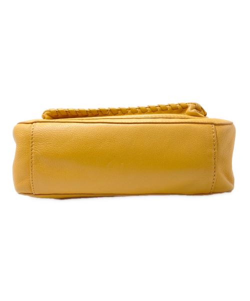 TORY BURCH（トリーバーチ）TORY BURCH (トリーバーチ) レザーチェーンショルダーバッグ イエローの古着・服飾アイテム