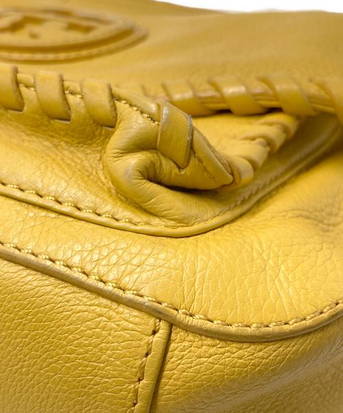 TORY BURCH（トリーバーチ）TORY BURCH (トリーバーチ) レザーチェーンショルダーバッグ イエローの古着・服飾アイテム