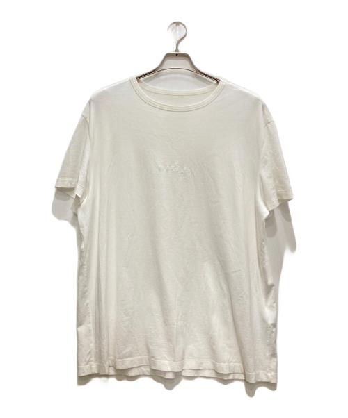 Maison Margiela（メゾンマルジェラ）Maison Margiela (メゾンマルジェラ) LOGO EMBROIDERY TEE/ロゴ エンブロイダリー ティ ホワイト サイズ:52の古着・服飾アイテム