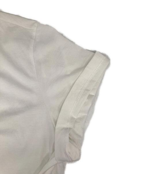 Maison Margiela（メゾンマルジェラ）Maison Margiela (メゾンマルジェラ) LOGO EMBROIDERY TEE/ロゴ エンブロイダリー ティ ホワイト サイズ:52の古着・服飾アイテム