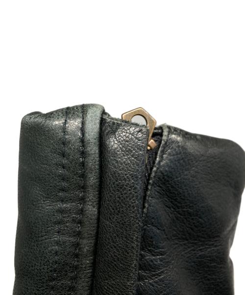 AVIREX（アヴィレックス）AVIREX (アヴィレックス) レザーダウンジャケット ブラック サイズ:Ｌの古着・服飾アイテム