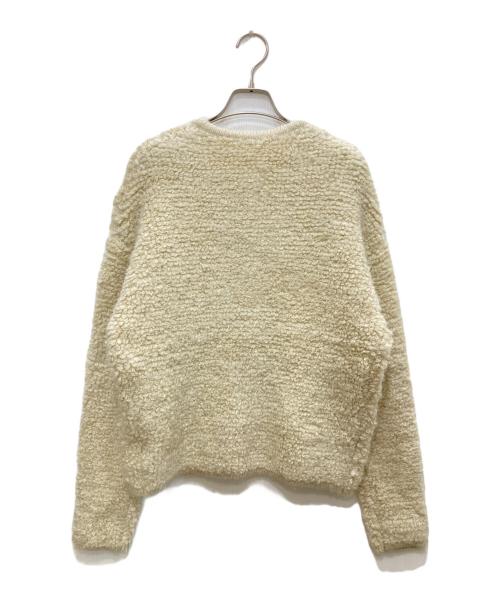 ELFRANK（エルフランク）ELFRANK (エルフランク) ループ編みニットブルゾン/カーディガン ホワイト サイズ:FREEの古着・服飾アイテム