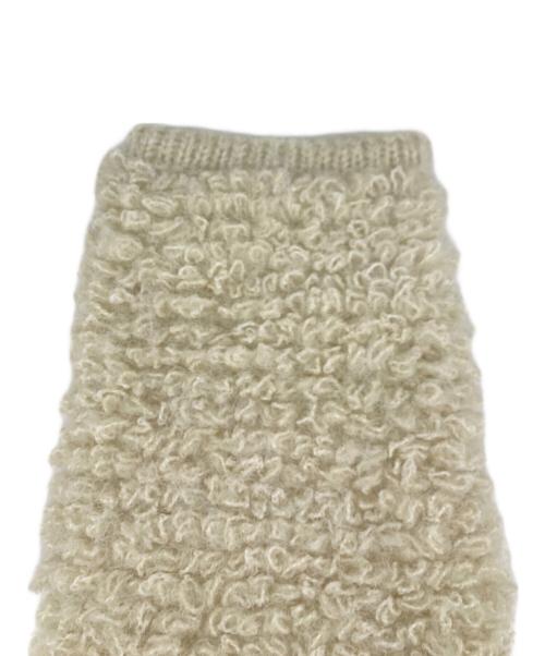 ELFRANK（エルフランク）ELFRANK (エルフランク) ループ編みニットブルゾン/カーディガン ホワイト サイズ:FREEの古着・服飾アイテム