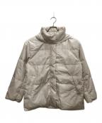 MICHEL KLEINミッシェルクラン）の古着「ナイロンタフタ ミドル丈ダウンコート」｜ホワイト