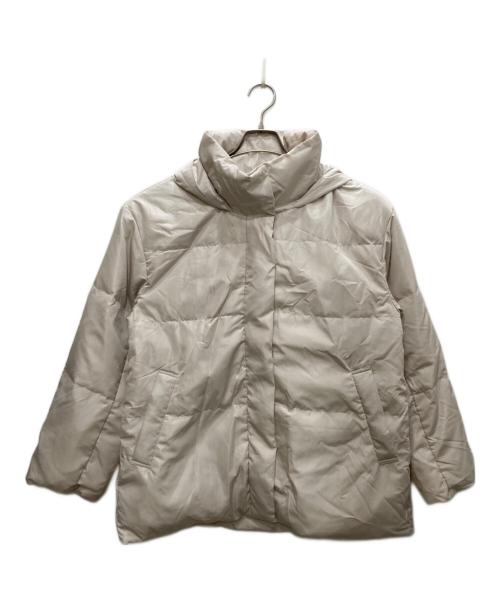 MICHEL KLEIN（ミッシェルクラン）MICHEL KLEIN (ミッシェルクラン) ナイロンタフタ ミドル丈ダウンコート ホワイト サイズ:40 未使用品の古着・服飾アイテム