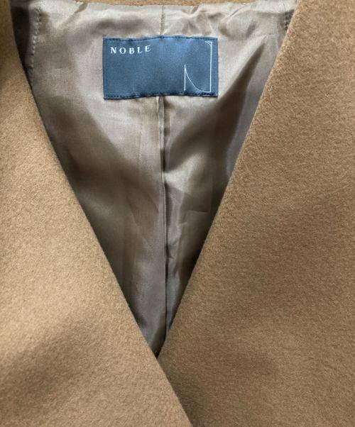 Noble（ノーブル）Noble (ノーブル) MANTECOオーバーショートコート/マンテコオーバーショートコート ブラウン サイズ:38の古着・服飾アイテム