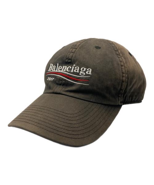 BALENCIAGA（バレンシアガ）BALENCIAGA (バレンシアガ) キャンペーンロゴキャップ グレーの古着・服飾アイテム