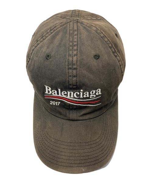 BALENCIAGA（バレンシアガ）BALENCIAGA (バレンシアガ) キャンペーンロゴキャップ グレーの古着・服飾アイテム