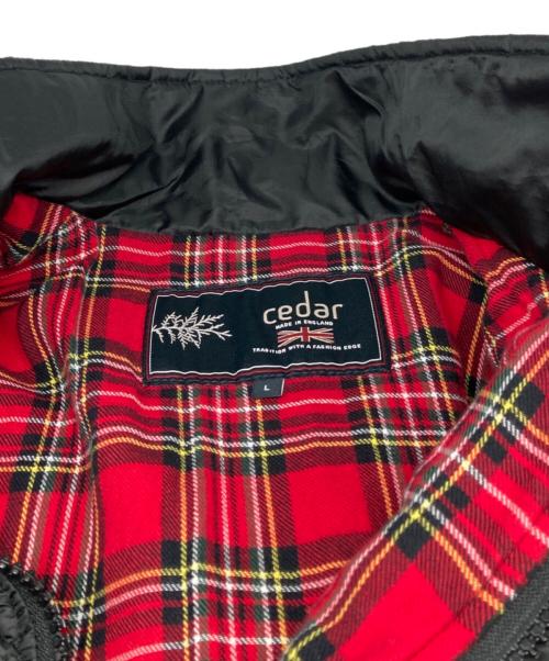 CEDAR（セダー）CEDAR (セダー) キルティングジャケット ブラック サイズ:Ｌの古着・服飾アイテム