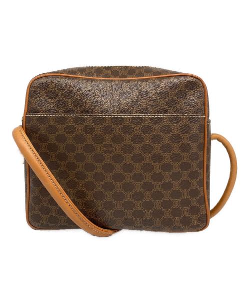 CELINE（セリーヌ）CELINE (セリーヌ) マカダム ショルダーバッグ ベージュの古着・服飾アイテム