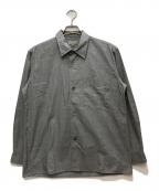 MARGARET HOWELLマーガレットハウエル）の古着「COTTON CHAMBRAY SHIRTS/コットンシャンブレーシャツ」｜グレー