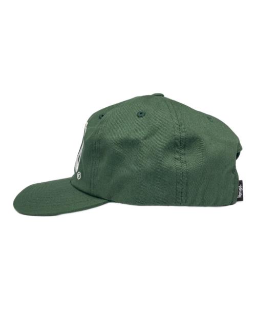 stussy（ステューシー）stussy (ステューシー) Arch Strapback Cap/アーチストラップバックキャップ グリーンの古着・服飾アイテム