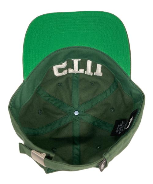 stussy（ステューシー）stussy (ステューシー) Arch Strapback Cap/アーチストラップバックキャップ グリーンの古着・服飾アイテム