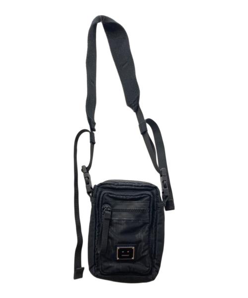 Acne studios（アクネ ストゥディオス）ACNE STUDIOS (アクネ ストゥディオス) ロゴプレートポケットバッグ ブラックの古着・服飾アイテム