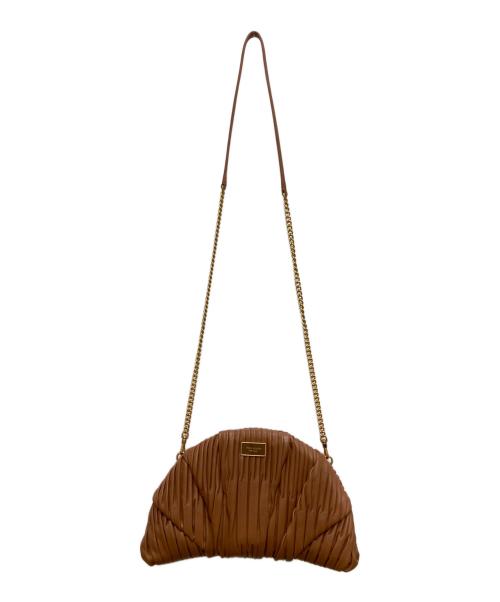 Kate Spade（ケイトスペード）Kate Spade (ケイトスペード) パティスリー プリーテッド 3D クロワッサン クラッチ ブラウンの古着・服飾アイテム