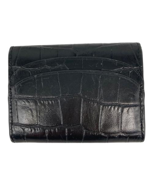 A.P.C.（アーペーセー）A.P.C. (アーペーセー) クロコ調カードケース ブラックの古着・服飾アイテム