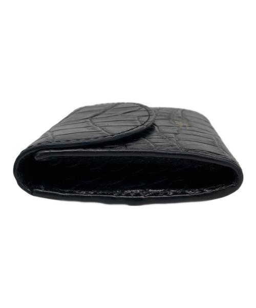 A.P.C.（アーペーセー）A.P.C. (アーペーセー) クロコ調カードケース ブラックの古着・服飾アイテム