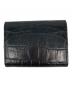 A.P.C. (アーペーセー) クロコ調カードケース ブラック：5000円