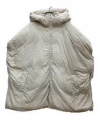 Mila Owenミラオーウェン）の古着「サスティナブルサイドリボンダウンポンチョ」｜ホワイト