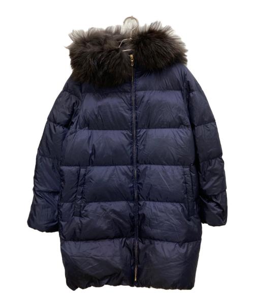 nano・universe（ナノ・ユニバース）nano・universe (ナノ・ユニバース) ロングダウンコート ネイビー サイズ:40の古着・服飾アイテム