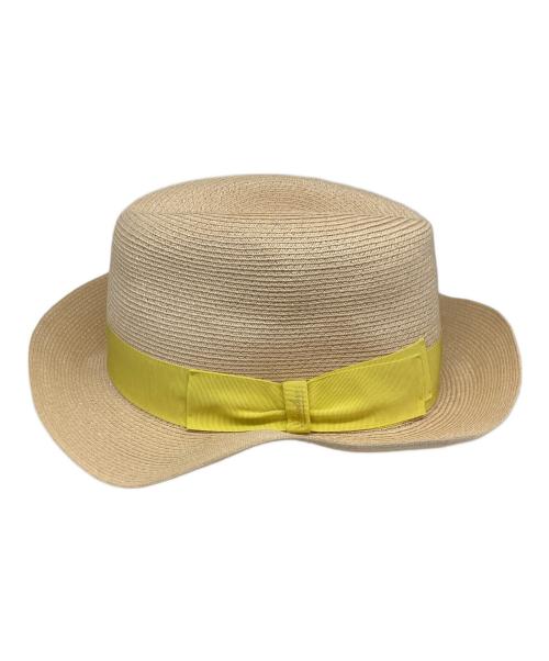 BORSALINO（ボルサリーノ）BORSALINO (ボルサリーノ) ストローハット ベージュの古着・服飾アイテム