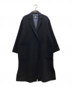 SLOBE IENAスローブ イエナ）の古着「HAMILTONダブルフェイスウールロングコート/ハミルトンダブルフェイスウールロングコート」｜ネイビー