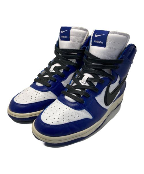 NIKE（ナイキ）NIKE (ナイキ) AMBUSH (アンブッシュ) DUNK HIGH ダンクハイ スニーカー ブルー×ホワイト サイズ:28.5の古着・服飾アイテム