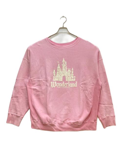 BOWWOW（バウワウ）BOWWOW (バウワウ) WONDER LAND CREW SWEAT SHIRTS/ワンダーランドクルースウェットシャツ ピンク サイズ:XLの古着・服飾アイテム