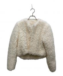 eimy istoire（エイミーイストワール）の古着「プードルショートジャケット」｜ホワイト