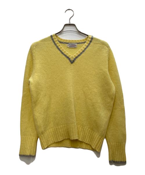 HIGHLANDER（ハイランダー）highlander (ハイランダー) ヴィンテージVネックニット イエロー サイズ:36の古着・服飾アイテム