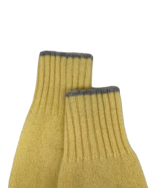 HIGHLANDER（ハイランダー）highlander (ハイランダー) ヴィンテージVネックニット イエロー サイズ:36の古着・服飾アイテム