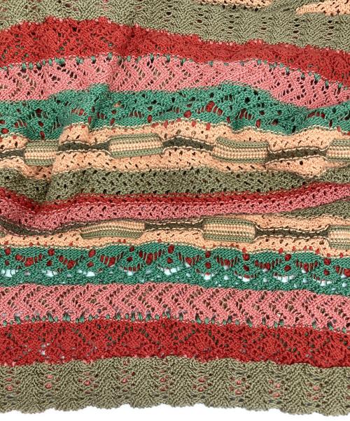 POLO RALPH LAUREN（ポロ・ラルフローレン）POLO RALPH LAUREN (ポロ・ラルフローレン) クロシェニット カーキ×ブラウン サイズ:XLの古着・服飾アイテム