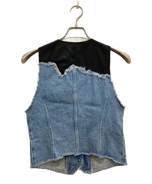 FRAMeWORK（フレームワーク）FRAMeWORK (フレームワーク) ドッキングミニベスト インディゴ サイズ:Freeの古着・服飾アイテム