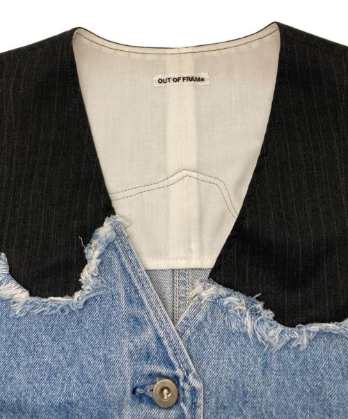 FRAMeWORK（フレームワーク）FRAMeWORK (フレームワーク) ドッキングミニベスト インディゴ サイズ:Freeの古着・服飾アイテム