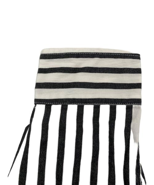 FRAMeWORK（フレームワーク）FRAMeWORK (フレームワーク) LEVI PATA レギュラーカラーシャツ グレー×ホワイト サイズ:FREEの古着・服飾アイテム