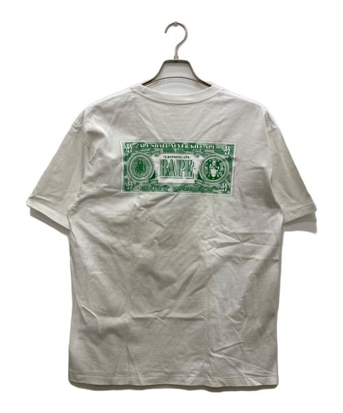 A BATHING APE（ア ベイシング エイプ）A BATHING APE (ア ベイシング エイプ) プリントTシャツ ホワイト サイズ:XLの古着・服飾アイテム