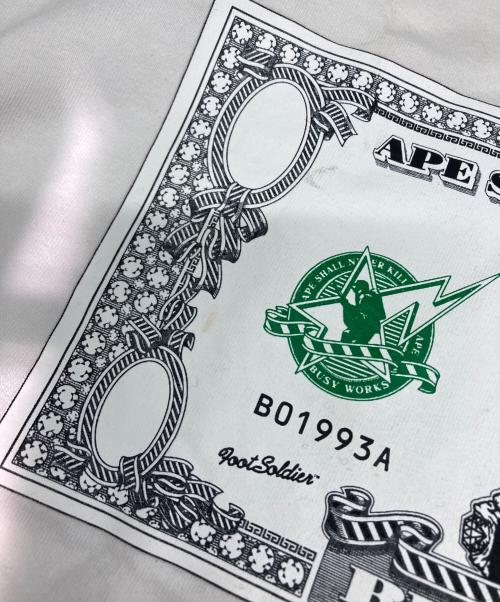 A BATHING APE（ア ベイシング エイプ）A BATHING APE (ア ベイシング エイプ) プリントTシャツ ホワイト サイズ:XLの古着・服飾アイテム