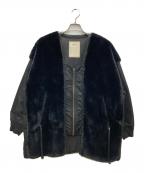 etsintaエシンタ）の古着「切替コート」｜ブラック