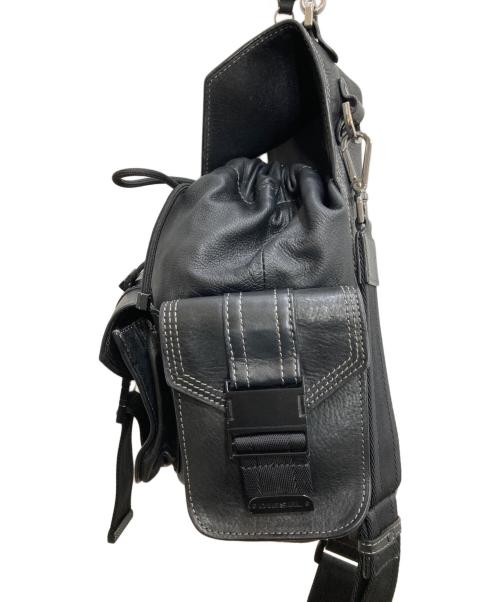 DIESEL（ディーゼル）DIESEL (ディーゼル) レザーリュック ブラックの古着・服飾アイテム