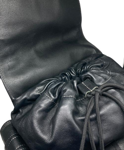 DIESEL（ディーゼル）DIESEL (ディーゼル) レザーリュック ブラックの古着・服飾アイテム
