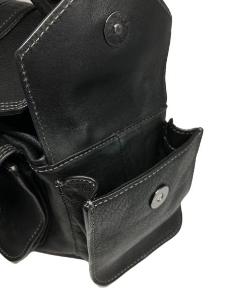DIESEL（ディーゼル）DIESEL (ディーゼル) レザーリュック ブラックの古着・服飾アイテム