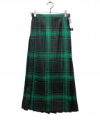 O'NEIL OF DUBLINオニールオブダブリン）の古着「キルトスカート」｜グリーン