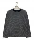 A.P.C.アーペーセー）の古着「ボーダーカットソー」｜ブラック