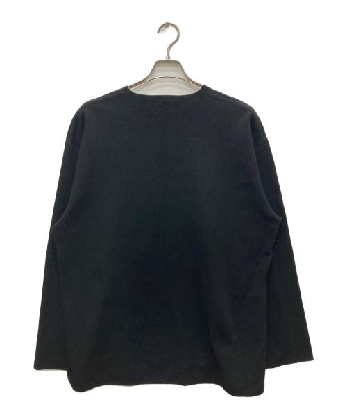 BLURHMS（ブラームス）blurhms (ブラームス) Rough&Smooth Thermal Over Neck L/S/ラフ＆スムース サーマル オーバー ネック ロングスリーブ ブラック サイズ:3の古着・服飾アイテム
